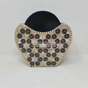 Fancy High-Quality Premium Mother of Pearl Serving Trays with <b>Coaster</b> <b>Set</b> Hotels & Restaurant at Star Crafts India - Product Image 3