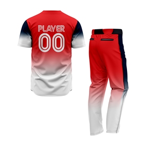 Maillots de baseball personnalisés par sublimation en gros, respirants, unisexes, uniformes d'équipe de haute qualité, séchage rapide, poches au col, pour adultes - Product Image 2