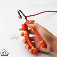 Pince combinée isolée OEM VDE 1000V en acier au chrome-vanadium CR-V, outil manuel d'électricien, coupe-fil, pince robuste