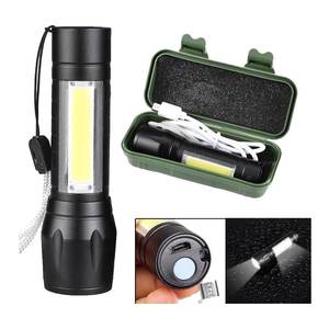 Rechargeable Tactical LED Flashlight for <b>Fishing</b> with Sidelight, 100-1000 Lumens, 5000K Daylight, Aluminum Alloy Body, Myrva MYR - Product Image 5