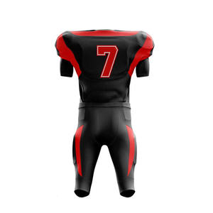 Les sports faits sur commande de polyester porte l'uniforme du football américain dans l'uniforme du football américain de bas quantité minimale de commande de couleur unie - Product Image 3