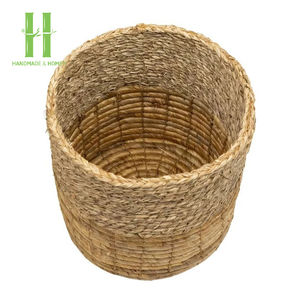 Cestas de algas marinas vintage Cesta de almacenamiento de mimbre Diseño OEM para exteriores Color y dimensión personalizados hechos a mano de Vietnam - Product Image 3