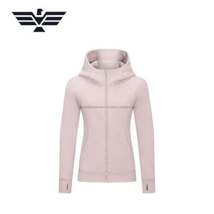 Chaqueta con Capucha para Mujer, Otoño Invierno, 100% Algodón, Corte Ajustado, Cierre Completo, Transpirable, Antiencogimiento, Estampada, Casual, Alta Calidad, Azul - Product Image 6