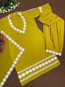 ชุดปาร์ตี้ดีไซเนอร์ใหม่สวมใส่กับ dupatta - Product Image 3