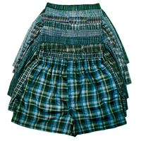 Boxers pour hommes en mélange Spandex/Modal/Coton teint en fil, respirants, taille haute, avec ceinture élastique, séchage rapide, vente en gros OEM