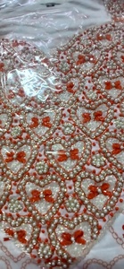 Acrylique Perlé À La Main Brodé Jalabiya Mini Longueur Robe Cristal Arc Bouton Dentelle Décorations Écologique Empire Taille ODM - Product Image 3