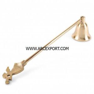 Extincteur à bougie en laiton avec manche en bois, luxe, vente en gros, meilleure qualité, décoration, extincteur à bougie standard, fournitures en provenance d'Inde - Product Image 2