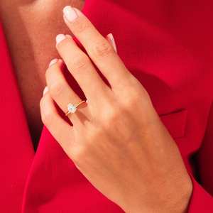 925แหวนเพชรโมอิสอัญมณีแท้ทำมือแหวนดีไซน์แฮนด์เมดทรงลูกแพร์ผ่านการรับรองคุณภาพระดับ GRA - Product Image 4