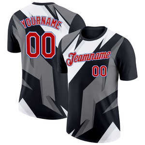 T-shirt Esports avec design d'équipe personnalisé Maillot respirant en polyester à séchage rapide avec logo pour clubs de jeunes et adultes - Product Image 2