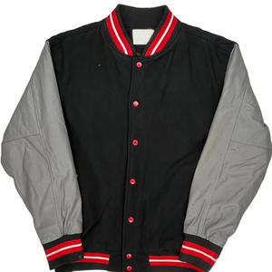 Veste de safari varsity à col montant personnalisée pour hommes en gros - Product Image 6