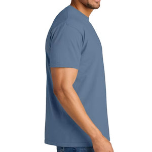 T-shirt homme à manches courtes de qualité supérieure avec poche et logo sur la poitrine, tissage léger, parfait pour un usage quotidien décontracté, T-shirt avec poche - Product Image 6