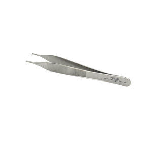 Fórceps de acero inoxidable de calidad superior Adson 12cm 1x2 dientes dentados Manual instrumento quirúrgico certificado CE - Product Image 1