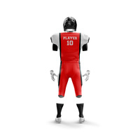 Conjunto de Uniforme de Fútbol Americano Sublimado de Secado Rápido y Transpirable, 12 Paneles, Personalizado, Pantalones y Camiseta de Manga Corta, Tallas Grandes, Precio de Fábrica