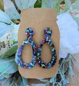 Pendientes de Resina Bordados a Mano, Joyería de Moda de Acero Inoxidable para Mujeres y Niñas, Estilo Clásico para Bodas, Alta Calidad - Product Image 1