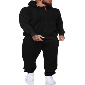 Ensemble 2 pièces en coton molletonné de haute qualité avec logo personnalisé Combinaison de jogging design propre - Product Image 2