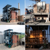 Four à air chaud à biomasse industrielle, four à lit fluidisé pour équipement de séchage rotatif
