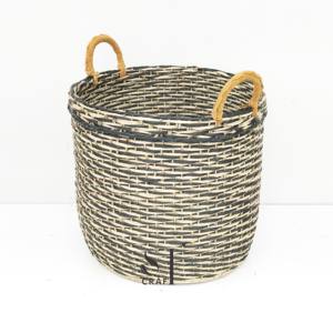 Panier en jonc de mer fabriqué au Vietnam de haute qualité avec poignées panier de rangement en gros pour la lessive ou la décoration de la maison - Product Image 2