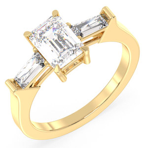 REYES-Bagues en Moissanite de 14K, 18K, taille ovale en or jaune, 0.28 carats, pour mariage, bijoux de mariage pour femmes - Product Image 2