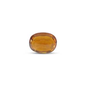 Hessonita (Gomed) Natural de Alta Calidad, 3.45 Quilates, Corte Oval Facetado Naranja, Gema Calibrada, Cristal de Citrino Suelto - Product Image 2