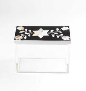 Ensemble spécial Ramadan, incrustations d'os et de nacre, boîtes en acrylique Mubkhar, style souvenir en résine d'ange par Decor World Expo - Product Image 3