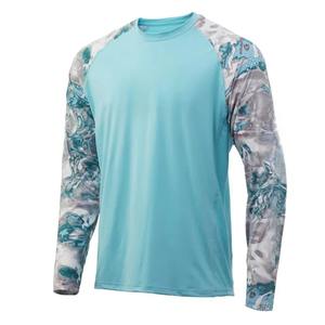 Chemises de pêche pour hommes personnalisées, manches longues, tissu 100% polyester, protection solaire UPF 50, chemise de pêche performante, service OEM - Product Image 2