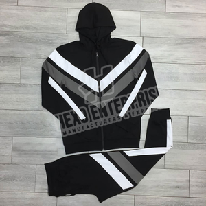 Conjunto de chándal de manga larga con cremallera completa para hombre para correr y deportes al por mayor chándal de nuevo estilo personalizado para hombre de alta calidad - Product Image 1