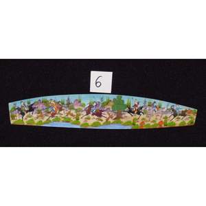 Miniature d'art mural persan sur os, peinture d'art fine faite à la main, prête pour la décoration de la maison, 9 X 2 Abcpm0159 - Product Image 1