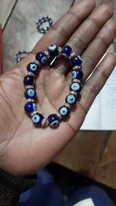 Pulseras de cuentas de cristal con tema de ojo hechas a medida Color azul para diseñadores y tiendas de joyas - Product Image 5