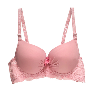 Reggiseno da donna confortevole a copertura totale senza ferretto con schiena in pizzo ed effetto push-up, sottile, con chiusura a gancetti e imbottito - Product Image 5