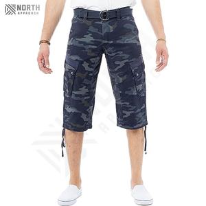 Factory Wholesale Custom Active Wear <b>Men's</b> Summer Athletic Breathable <b>Long</b> <b>Shorts</b> Quick Dry Polyester Drawstring Casual Style - Product Image 1