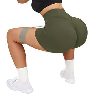 Pantalones Cortos de Yoga para Mujer, Mallas de Levantamiento de Glúteos, Pantalones de Chándal de Yoga y Bolsillos de Entrenamiento de Gimnasio, Pantalones Cortos de Talla Grande - Product Image 3