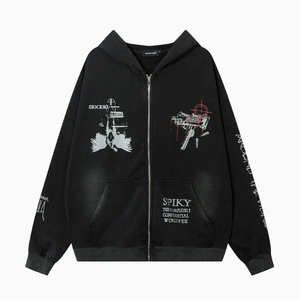 Sudadera con Capucha Popular de Invierno para Hombre, 100% Algodón, Estilo Hip Hop, Gruesa, Personalizada, Informal, Deportiva - Product Image 6