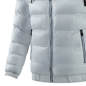 Nouveau design de vestes à capuche gonflables, vestes de mode intelligentes, nouvelles vestes gonflées imprimées avec logo personnalisé pour hommes - Product Image 6