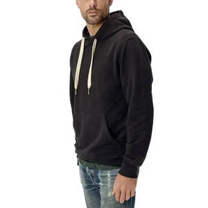 Sweat à capuche imprimé de lettres OEM, sweats à capuche cool pour hommes personnalisé imprimé graphique lourd surdimensionné pull haut court Streetwear à capuche - Product Image 4