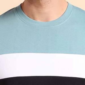 Venta al por mayor de secado rápido, ropa para hombre, camisetas MOQ bajo, camisetas de talla grande para hombre, ropa de verano de algodón con contraste de Color, camisas informales para hombre - Product Image 6
