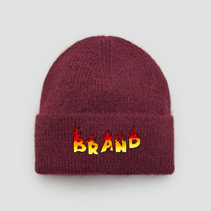 Venta al por mayor de alta calidad Jacquard de punto de camuflaje de moda Unisex logotipo personalizado bordado cálido cómodo playa de punto - Product Image 3