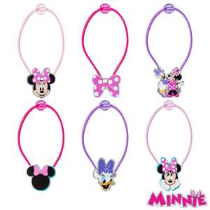 Accessoires pour cheveux Mickey Minnie Mouse, queues de cheval, chignons, élastiques durables, 6 pièces, attaches pour cheveux, 150 unités, carton en gros, livraison gratuite - Product Image 1