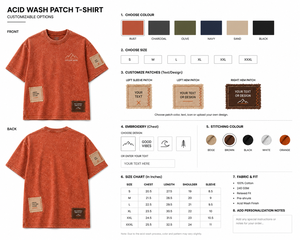 เสื้อยืดลายพิมพ์กรดฟอกทรงหลวม แขนสั้น คอกลม ผ้าฝ้าย 100% สไตล์ลำลอง สำหรับผู้ชาย ออกแบบลายพิมพ์ด้านหน้าได้ตามต้องการ - Product Image 6