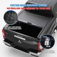 Cubierta Retráctil Manual 4x4 de Aleación de Aluminio Impermeable con Bloqueo para Camioneta Mitsubishi