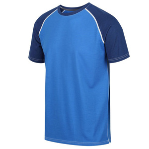 Camiseta personalizada de poliéster para hombre, ropa deportiva transpirable de secado rápido para gimnasio y fitness, con bloque de color, servicio OEM - Product Image 4
