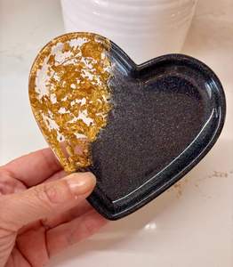 Bol de service à salade en résine classique, écologique, fait main, taille personnalisée, non revêtu, élégant pour les fêtes et la maison - Product Image 1