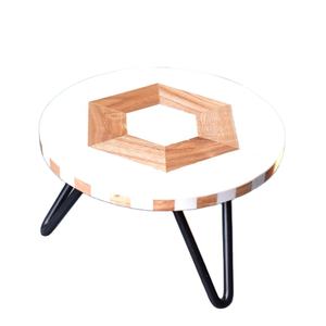 Soporte de pastel de boda de diseño clásico soporte de pastel de Metal con tapa de madera para decoración del hogar decoración de boda y restaurante al precio más bajo - Product Image 1