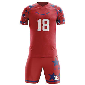 Uniforme de football extensible et personnalisable pour l'entraînement des jeunes, athlètes pour hommes, France ergonomique à séchage rapide, maillots de football - Product Image 3