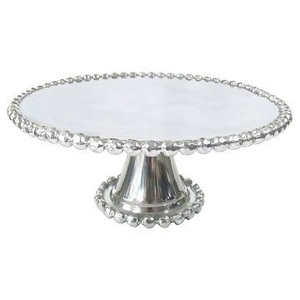 Soportes de pastel de Metal de diseño moderno Borde de perlas para hornear soporte de pastel elegante de Mesa para el hogar Hotel restaurante pastel de cumpleaños - Product Image 1