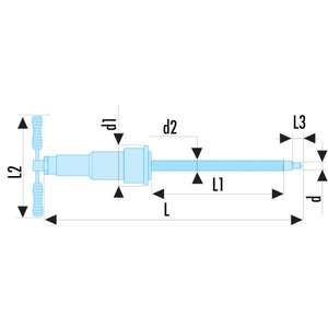 Tornillo Hidráulico Facom 10 T para Usar con Extractores de Engranajes - Product Image 2