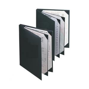 Cubierta de menú de cuero genuino con soporte para menú de nuevo estilo de la mejor calidad para restaurante - Product Image 1