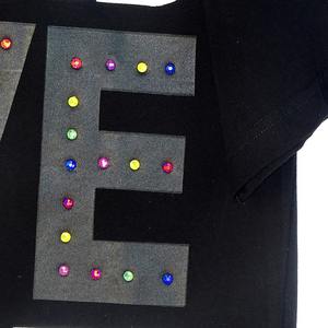 T-shirts en strass de conception personnalisée de haute qualité en gros pour hommes respirant séchage rapide bouffée imprimé Streetwear mode - Product Image 4