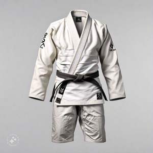 Kimono de Jiu-Jitsu Brésilien (BJJ) unisexe léger de haute qualité, 100 % coton, couleur et logo personnalisables, tenue d'arts martiaux durable - Product Image 4