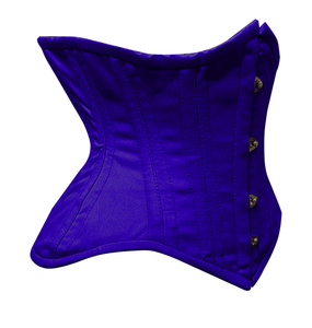 Womens Waist Training <b>Corset</b> Beige Under Bust Steel Boned <b>Body</b> <b>Shaper</b> - Product Image 2