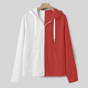 Sudadera con capucha de dos colores para hombre Sudadera con capucha cómoda Sudaderas con capucha lisas con logotipo de diseño personalizado Colores al por mayor - Product Image 6